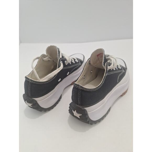 Converse Run Star Hike Low Black White Gum 168816C Womens 5.5 Mens 4- Excellent - Picture 2 of 9